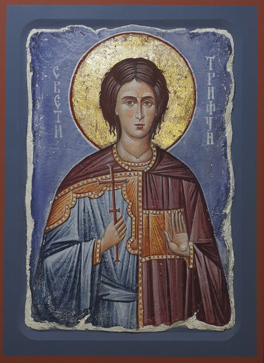 St. Tryphon Icon Fresco Technique