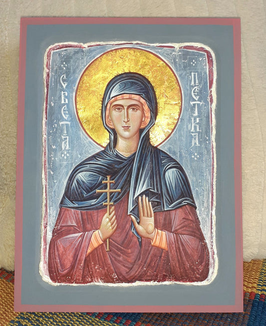 St. Paraskevi Icon in Fresco Technique